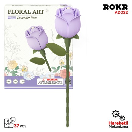 ROKR - ROKR AD022 Lavender Rose 3D Wooden Puzzle