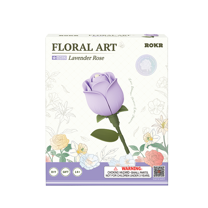 ROKR AD022 Lavender Rose 3D Wooden Puzzle