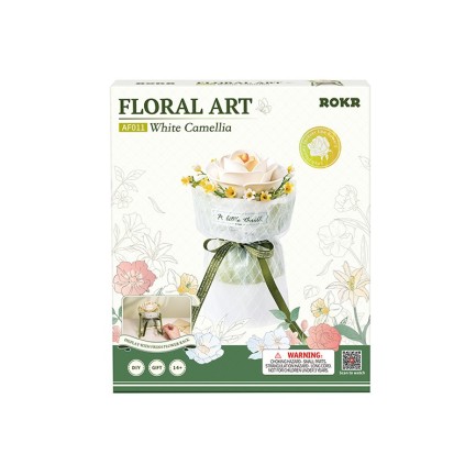 ROKR AF011 Camellia 3D Wooden Puzzle - Thumbnail