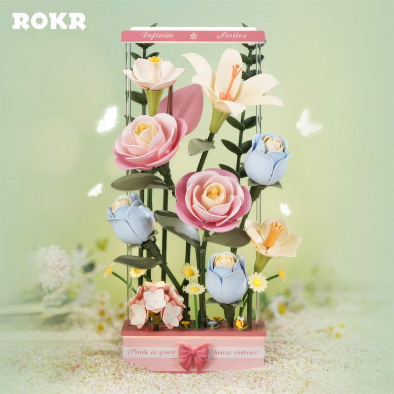ROKR AF01D Blooming Bouquet Box 3D Wooden Puzzle