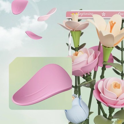ROKR AF01D Blooming Bouquet Box 3D Wooden Puzzle - Thumbnail