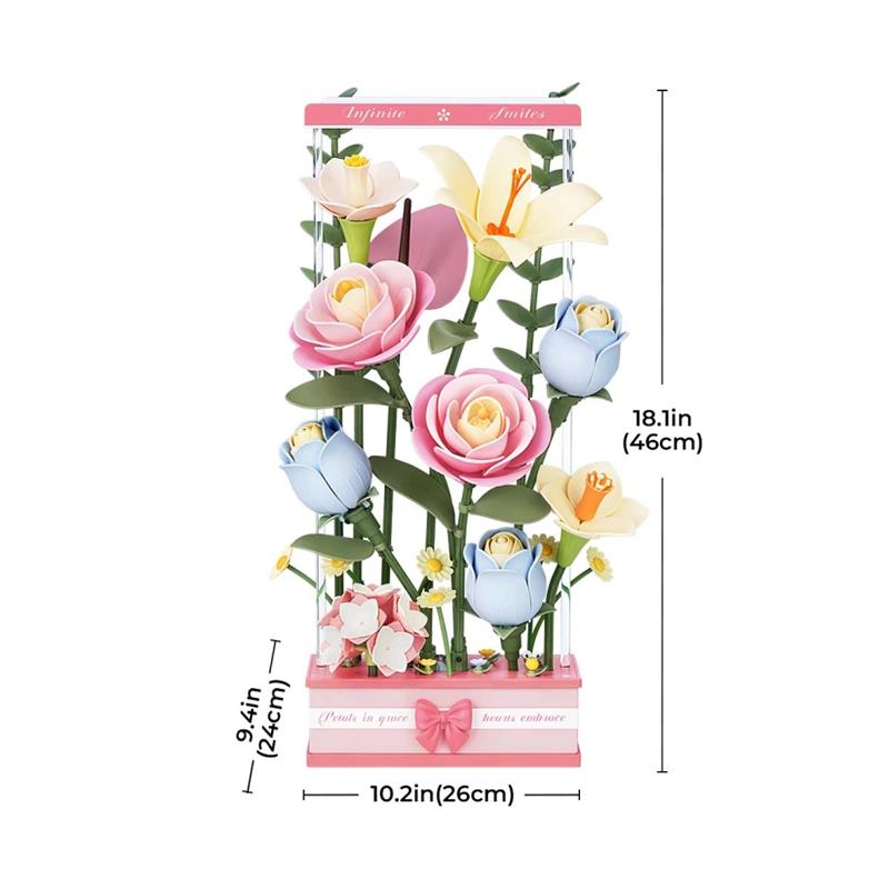 ROKR AF01D Blooming Bouquet Box 3D Wooden Puzzle