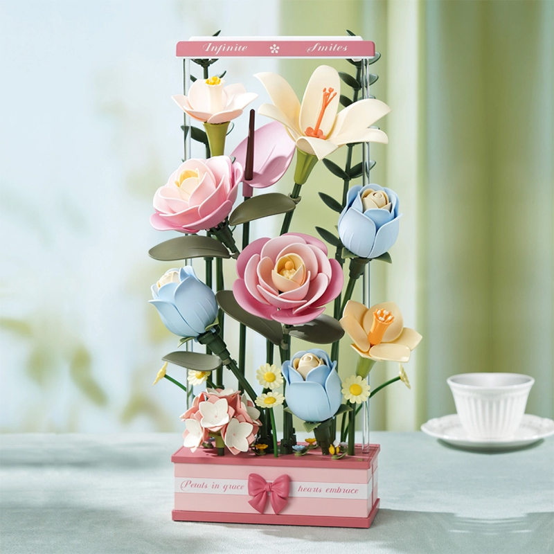 ROKR AF01D Blooming Bouquet Box 3D Wooden Puzzle