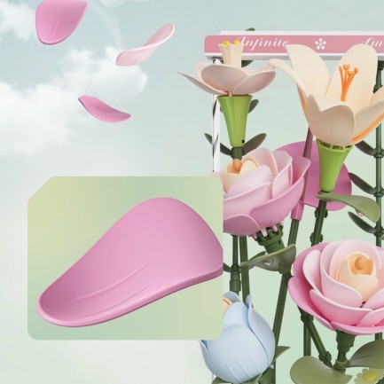 ROKR AF01D Blooming Bouquet Box 3D Wooden Puzzle - Thumbnail