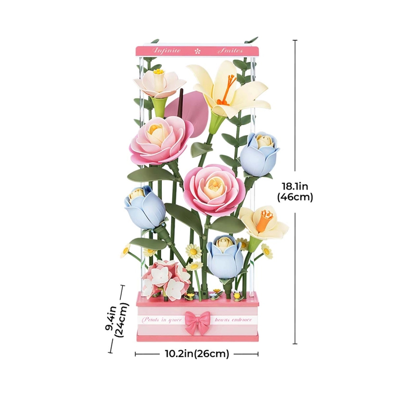 ROKR AF01D Blooming Bouquet Box 3D Wooden Puzzle