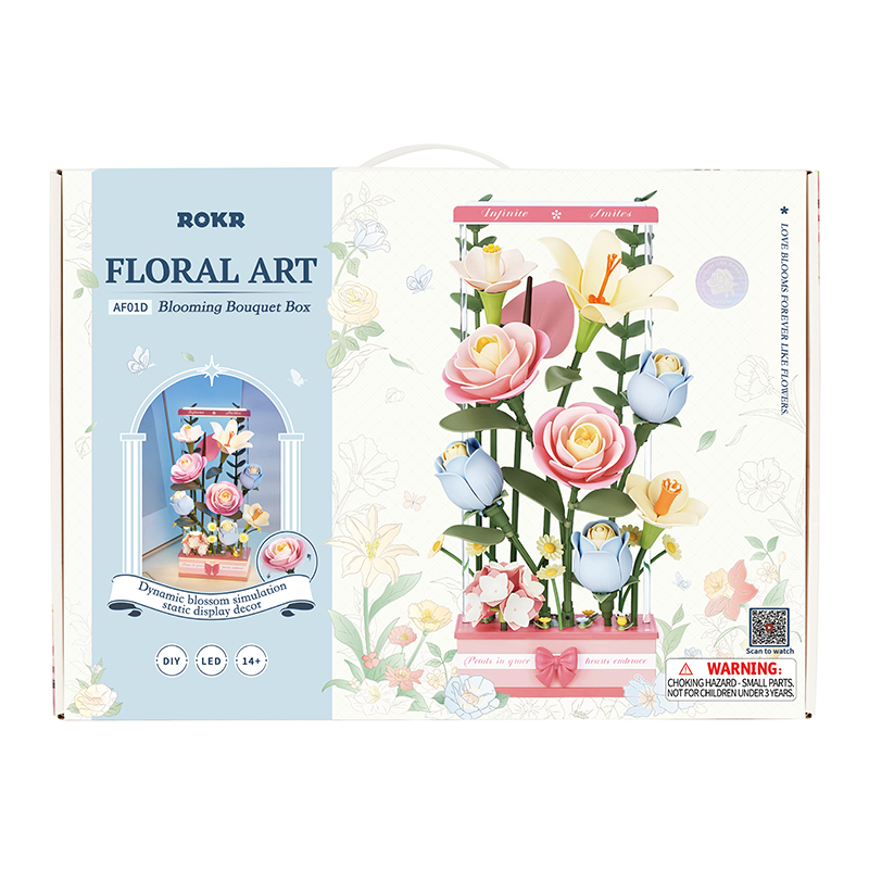 ROKR AF01D Blooming Bouquet Box 3D Wooden Puzzle