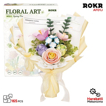 ROKR - ROKR AF01J Spring Time Bouquet 3D Wooden Puzzle