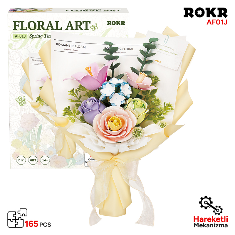 ROKR AF01J Spring Time Bouquet 3D Wooden Puzzle