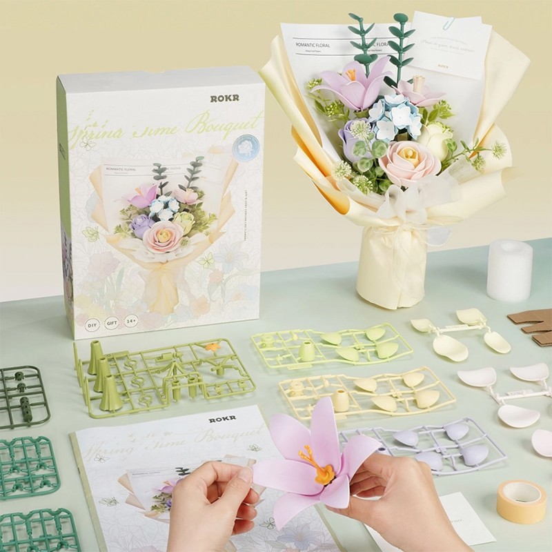 ROKR AF01J Spring Time Bouquet 3D Wooden Puzzle