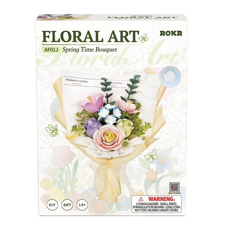 ROKR AF01J Spring Time Bouquet 3D Wooden Puzzle