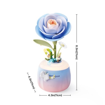 ROKR AF01S Starry Camellia Lamp 3D Wooden Puzzle - Thumbnail