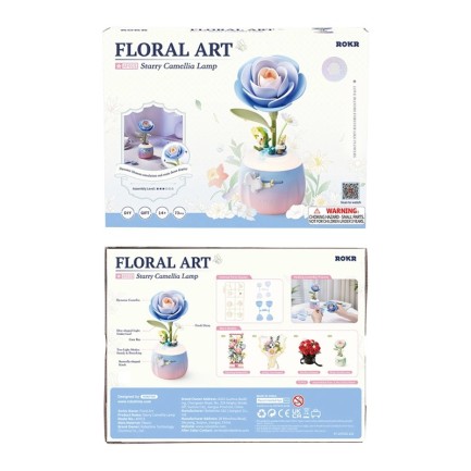 ROKR AF01S Starry Camellia Lamp 3D Wooden Puzzle - Thumbnail