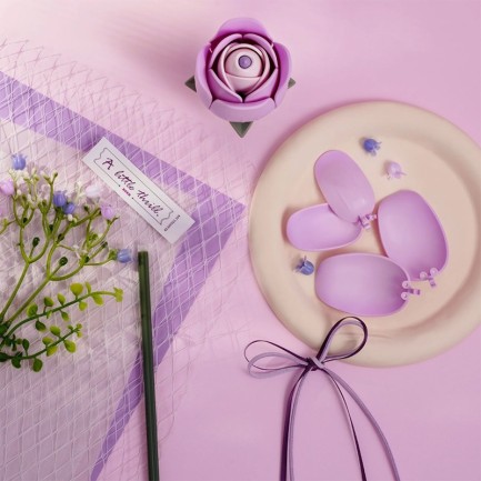 ROKR AF021 Purple Rose 3D Wooden Puzzle - Thumbnail