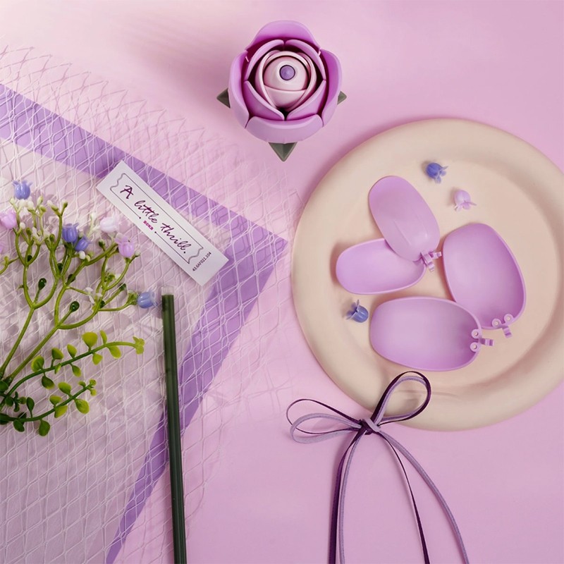 ROKR AF021 Purple Rose 3D Wooden Puzzle