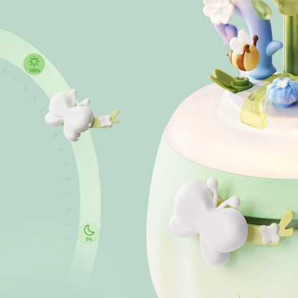 ROKR AF02S Minty Camellia Lamp 3D Wooden Puzzle - Thumbnail