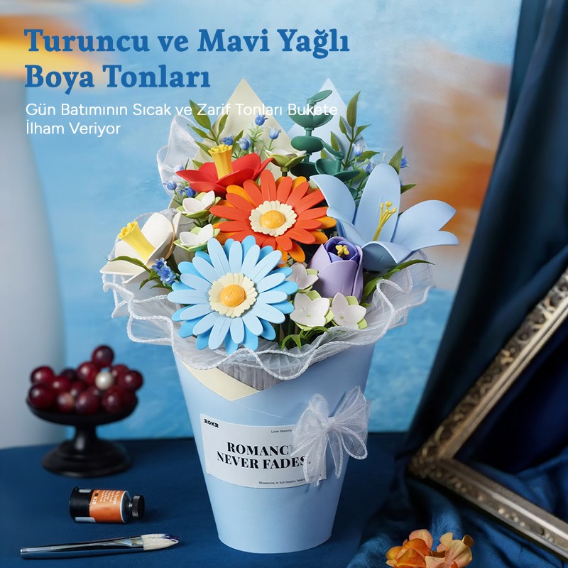 ROKR AF03J Twilight Sky Bouquet 3D Wooden Puzzle
