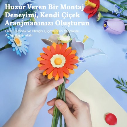 ROKR AF03J Twilight Sky Bouquet 3D Wooden Puzzle - Thumbnail