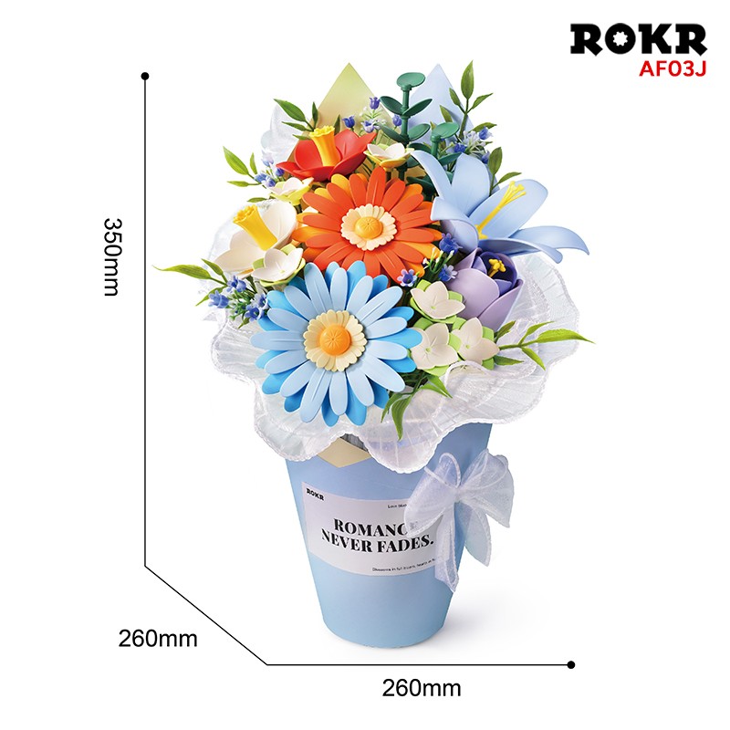 ROKR AF03J Twilight Sky Bouquet 3D Wooden Puzzle