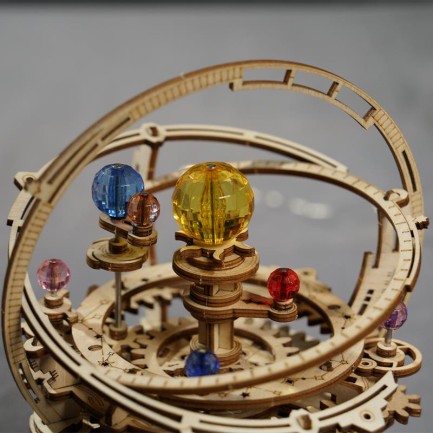 ROKR AMK51 Müzik Kutusu Starry Night Music Box DIY Mechanical 3D Wooden Puzzle Maket Model Seti 3D Model Kit Detaylı Dekoratif Hobi Seti Ahşap Maket Hareketli - Thumbnail