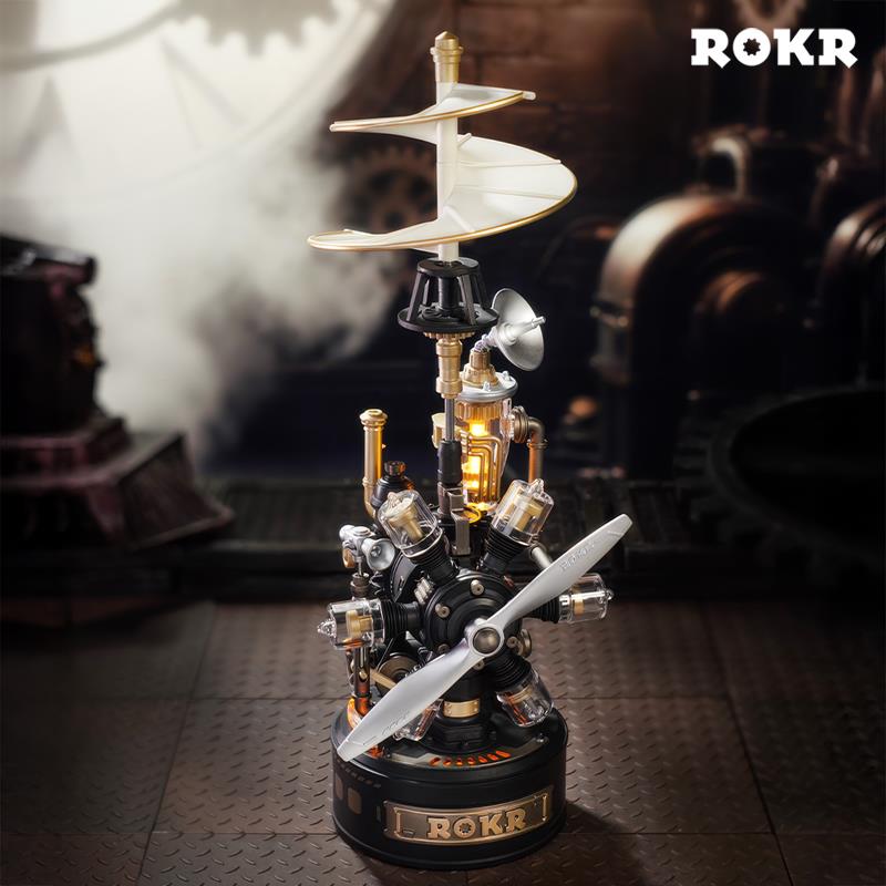 ROKR CGL01 Leonardo Da Vinci Helicopter DIY Mechanical 3D Puzzle