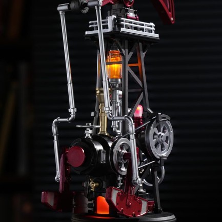 ROKR CGL03 Oil Extractor DIY Mechanical 3D Puzzle Maket Model Seti 3D Model Kit Detaylı Dekoratif Hobi Seti Hareketli ve Işıklı - Thumbnail