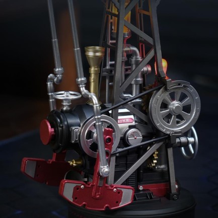 ROKR CGL03 Oil Extractor DIY Mechanical 3D Puzzle Maket Model Seti 3D Model Kit Detaylı Dekoratif Hobi Seti Hareketli ve Işıklı - Thumbnail