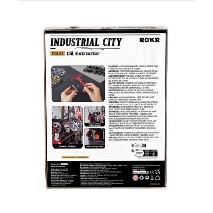 ROKR CGL03 Oil Extractor DIY Mechanical 3D Puzzle Maket Model Seti 3D Model Kit Detaylı Dekoratif Hobi Seti Hareketli ve Işıklı - Thumbnail