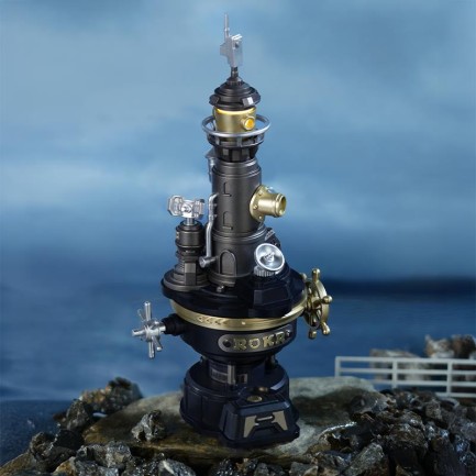 ROKR CGM01 Navi Lighthouse DIY Mechanical 3D Puzzle Maket Model Seti 3D Model Kit Detaylı Dekoratif Hobi Seti Hareketli ve Işıklı - Thumbnail
