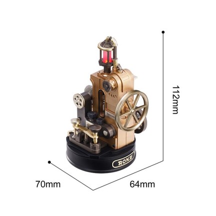 ROKR CGM02 Morse Telegraph DIY Mechanical 3D Puzzle - Thumbnail