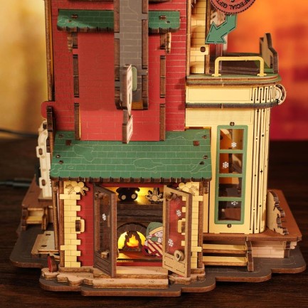 ROKR EAB01 Dream Gift Factory Music Box 3D Wooden Puzzle - Thumbnail