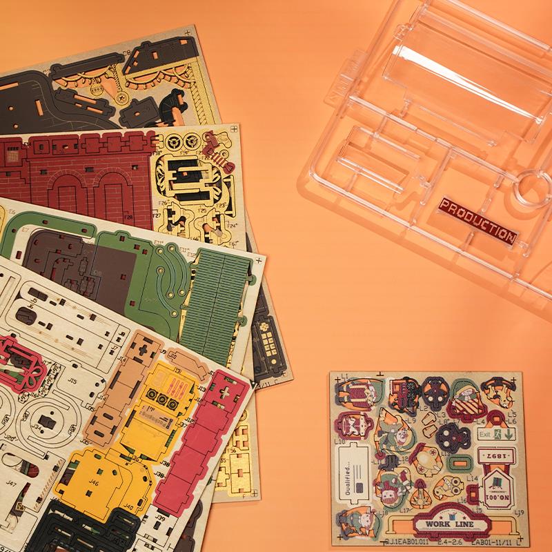 ROKR EAB01 Dream Gift Factory Music Box 3D Wooden Puzzle