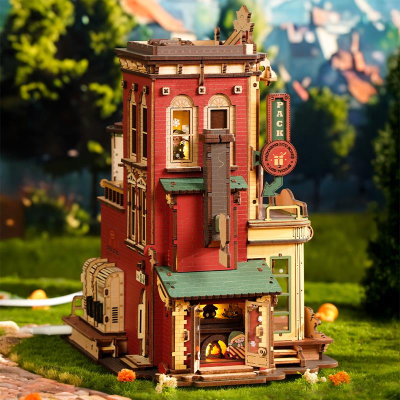 ROKR EAB01 Dream Gift Factory Music Box 3D Wooden Puzzle