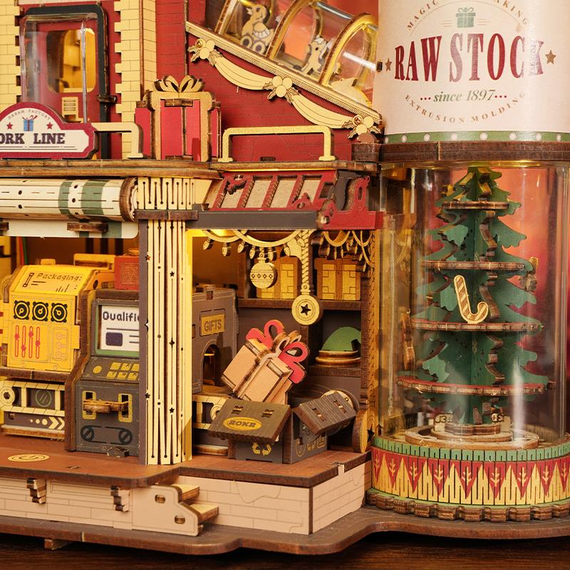 ROKR EAB01 Dream Gift Factory Music Box 3D Wooden Puzzle
