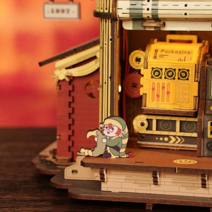 ROKR EAB01 Dream Gift Factory Music Box 3D Wooden Puzzle - Thumbnail