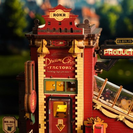ROKR EAB01 Dream Gift Factory Music Box 3D Wooden Puzzle - Thumbnail
