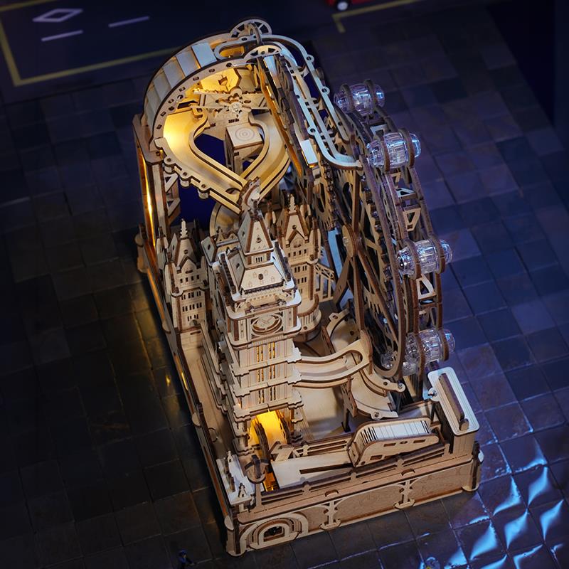 ROKR EGB01 Marble Travel London DIY 3D Wooden Puzzle