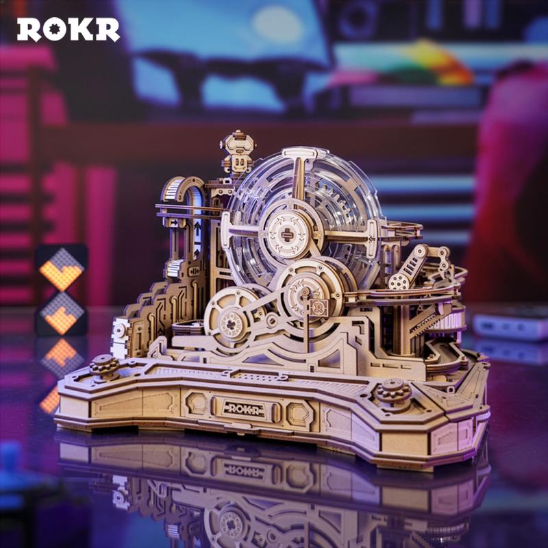ROKR EGC01 Gear Ball Challenge DIY 3D Wooden Puzzle