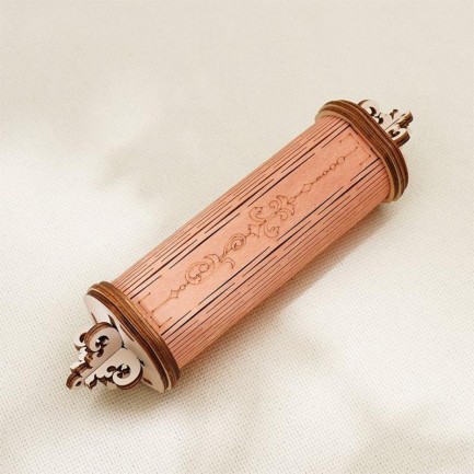 ROKR LC701 Romantic Note Wall Clock 3D Wooden Puzzle - Thumbnail