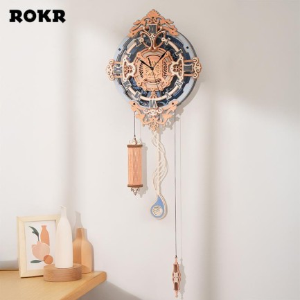 ROKR - ROKR LC701 Romantic Note Wall Clock 3D Wooden Puzzle