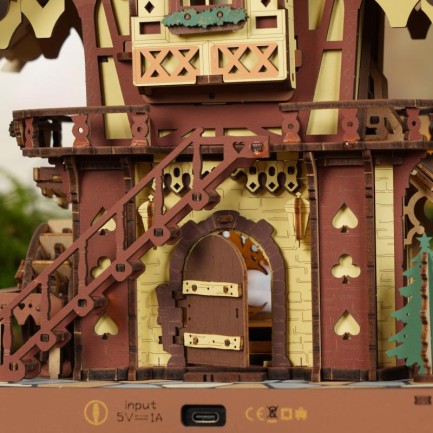 ROKR LC901C Cuckoo Clock Mechanical 3D Wooden Puzzle - Thumbnail
