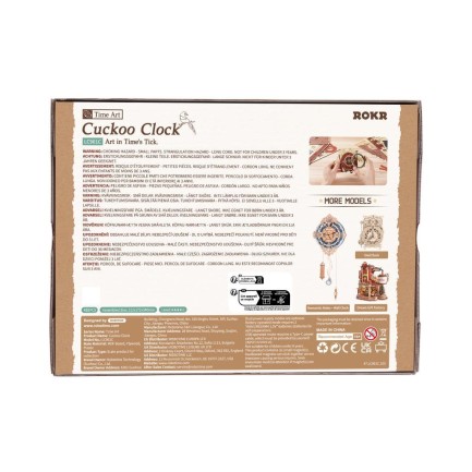 ROKR LC901C Cuckoo Clock Mechanical 3D Wooden Puzzle - Thumbnail