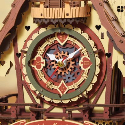 ROKR LC901C Cuckoo Clock Mechanical 3D Wooden Puzzle - Thumbnail