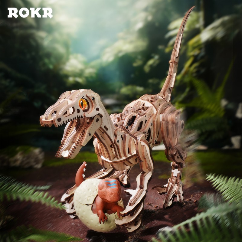 ROKR LD01 Velociraptor 3D Wooden Puzzle