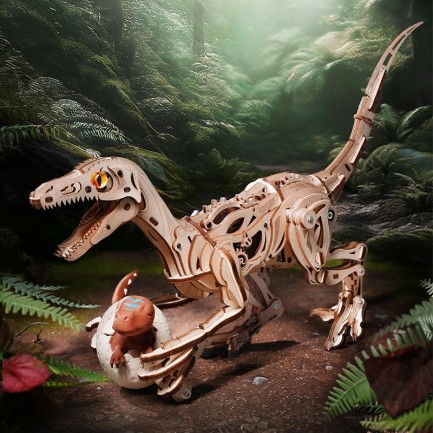 ROKR LD01 Velociraptor 3D Wooden Puzzle - Thumbnail