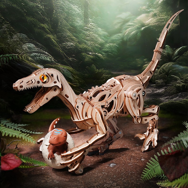 ROKR LD01 Velociraptor 3D Wooden Puzzle