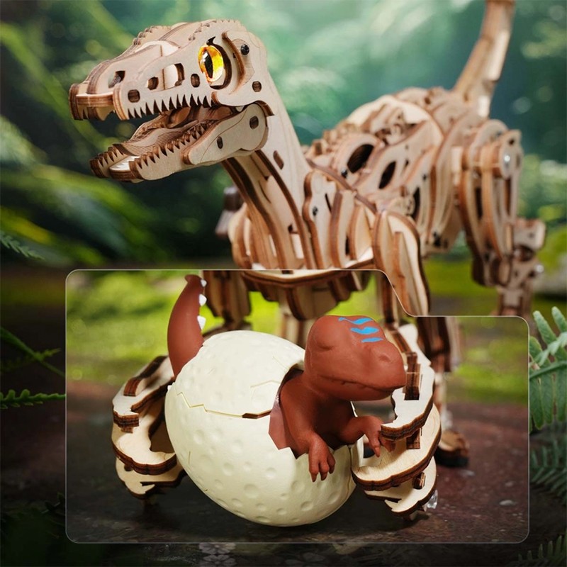 ROKR LD01 Velociraptor 3D Wooden Puzzle