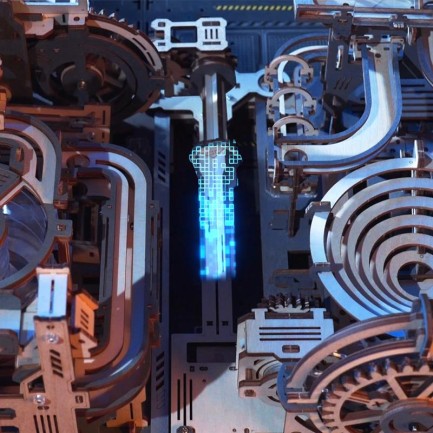 ROKR LG01 Marble Run Link Pack Marble Run 3D Wooden Puzzle - Thumbnail