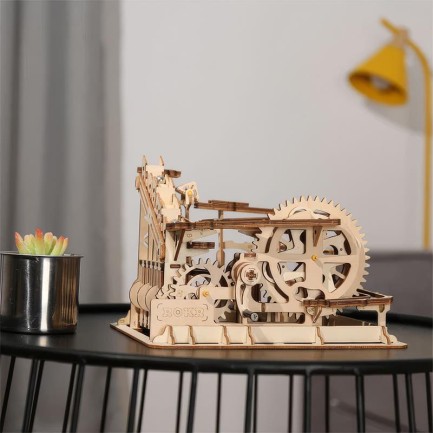 ROKR LG501 Marble Parkour Marble Run DIY Minyatür Maket Model Seti Ahşap 3D Wooden Puzzle 3D Model Kit Detaylı Dekoratif Hobi Seti Ahşap Maket - Thumbnail