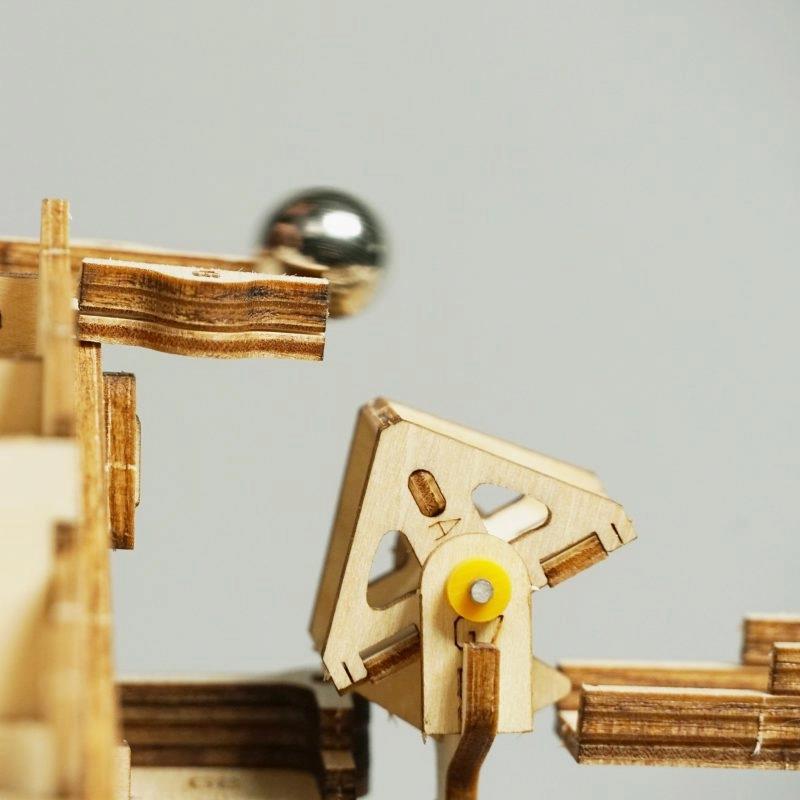 ROKR LG501 Marble Parkour Marble Run DIY Minyatür Maket Model Seti Ahşap 3D Wooden Puzzle 3D Model Kit Detaylı Dekoratif Hobi Seti Ahşap Maket