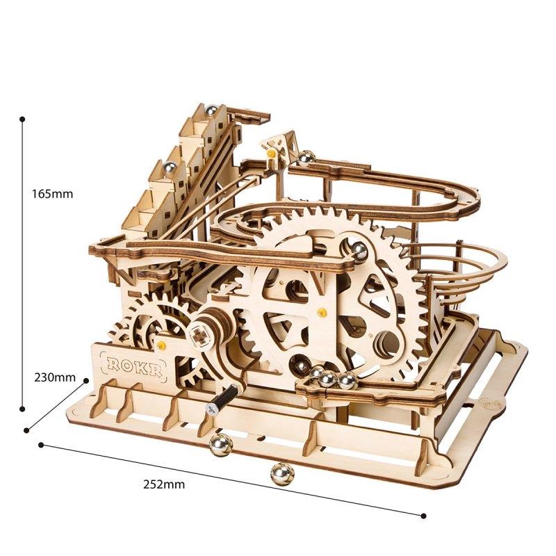 ROKR LG501 Marble Parkour Marble Run DIY Minyatür Maket Model Seti Ahşap 3D Wooden Puzzle 3D Model Kit Detaylı Dekoratif Hobi Seti Ahşap Maket